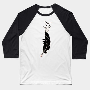 Feather Birds Baseball T-Shirt